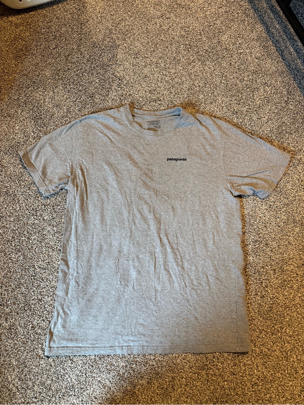Patagonia Heather Gray Short-Sleeve Logo Tee